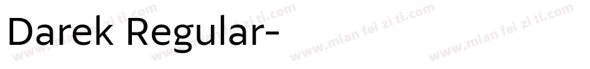 Darek Regular字体转换